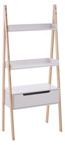 Rosta Wooden Shelving Storage Unit In White And Natural