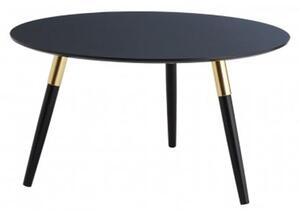 Nusakan Wooden Coffee Table In Black And Gold