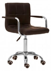 Becoa Home And Office Leather Chair In Black With Swivel Base