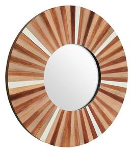 Burner Round Wall Bedroom Mirror In Sunburst Frame