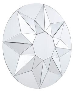 Wando Round Wall Bedroom Mirror In Silver Frame