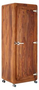 Merova Tall Wooden Storage Cabinet With 1 Door In Brown