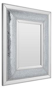 Wendy Rectangular Wall Bedroom Mirror In Antique Silver Frame