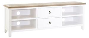 Hampro Wooden TV Stand With 2 Drawers In Oak And White