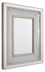 Wallisian Wall Bedroom Mirror In Antique Silver Wooden Frame