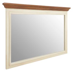 Vorgo Wall Bedroom Mirror In Cream Wooden Frame