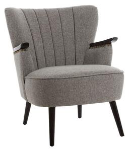 Hampro Upholstered Fabric Armchair In Grey