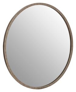 Siskin Round Wall Bedroom Mirror In Antique Silver Frame