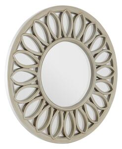 Sirloin Round Wall Bedroom Mirror In Weathered Gold Frame