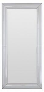 Recon Rectangular Wall Bedroom Mirror In Thick Silver Frame