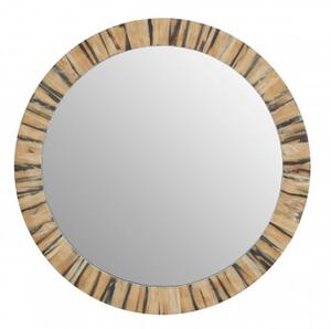 Rove Round Wall Bedroom Mirror In Black and Gold Frame