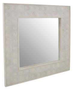 Santeria Square Wall Bedroom Mirror In Weathered White Frame