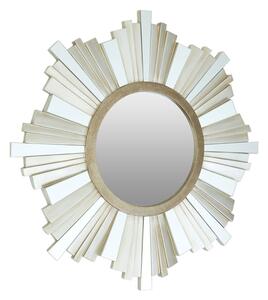 Sorel Strip Design Wall Mirror In Silver And Champagne Frame