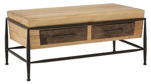 Ashbling Wooden Coffee Table With 2 Drawers In Natural