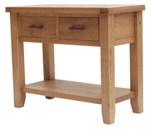 Hampshire Wooden Large Console Table In Oak