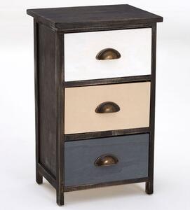 Riley Wooden Chest Of 3 Drawers In Multicolour