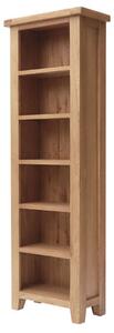 Hampshire Wooden Slim Bookcase In Oak