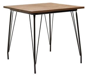 Pherkad Square Wooden Harpin Dining Table In Natural