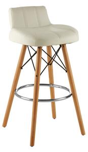 Porrima Faux Leather Effect Bar Stool In White