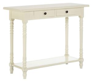 Heritox Wooden Console Table With 2 Drawers In Antique White