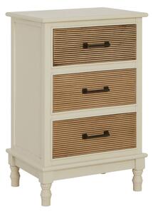 Heritox Wooden Chest Of Drawers In Pearl White