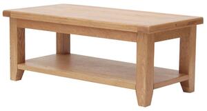 Hampshire Wooden Large Coffee Table In Oak