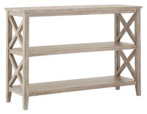 Heritox Wooden Bookcase With 3 Shelves In Weathered Natural