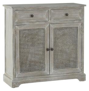 Heritox Wooden Sideboard With 2 Doors 2 Drawers In Grey