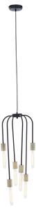 Laguna Iron 6 Pendant Light In Black