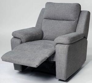 Jackson Fabric Recliner Armchair In Grey