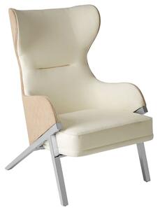 Markeb Upholstered Fabric Bedroom Chair In White