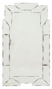 Raze Cut Out Design Wall Bedroom Mirror In Antique Silver Frame