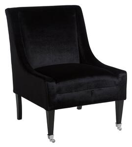 Dowten Upholstered Velvet Accent Chair In Black