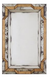 Raze 3D Design Wall Mirror In Antique Silver And Gold Frame