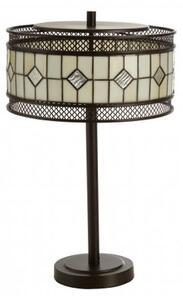 Waldron Diamond Table Lamp In Bronze Tone