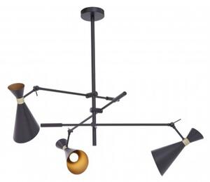 Lenox 3 Pendant Light In Black And Gold