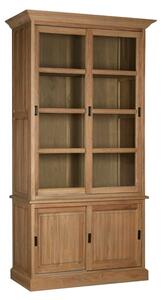 Lyox Wodoen 4 Doors Display Cabinet In Oak