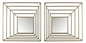 Shift Set Of 2 Wall Bedroom Mirror In Gold Frame