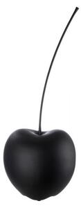 Gaily Medium Ceramic Cherry Sculpture In Matt Black