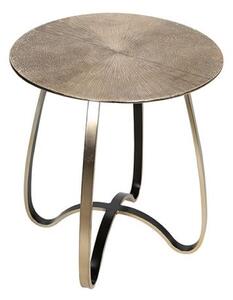 Split Aluminium Small Side Table In Champagne