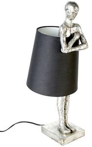 Polyp Man Table Lamp In Silver And Black