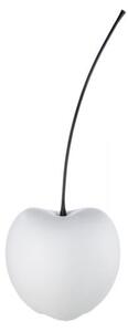 Gaily Small Ceramic Cherry Sculpture In Matt White