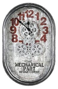 Lodge Glass Wall Clock With Silver Metal Frame