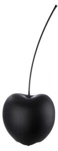 Gaily Small Ceramic Cherry Sculpture In Matt Black