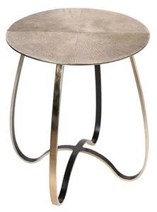 Split Aluminium Large Side Table In Champagne