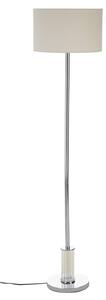 Westico Cream Fabric Shade Floor Lamp With Chrome Base