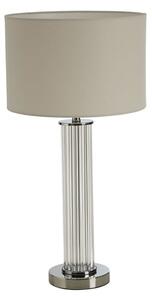 Westico Cream Fabric Shade Table Lamp With Chrome Base