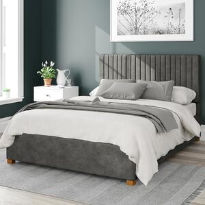 Grant Kimiyo Linen Ottoman Bed Grey