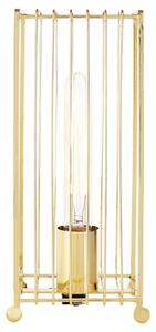 Decoli Metal Table Lamp With Metal Frame In Gold