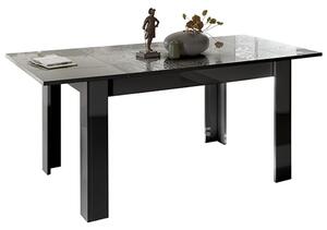 Ardent Extending High Gloss Dining Table In Grey